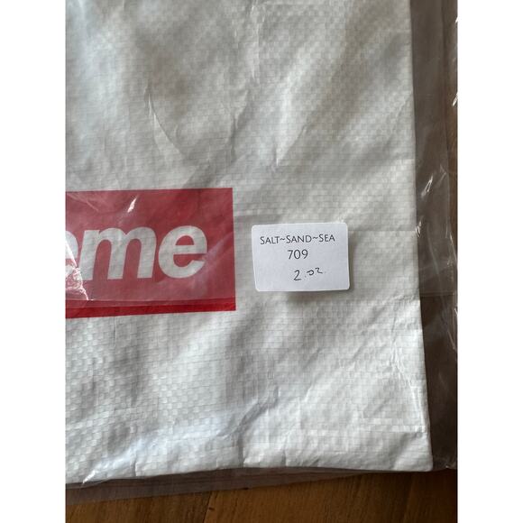Supreme Box Logo Reuseable Shopping Tote Bag White Red - Picture 10 of 10